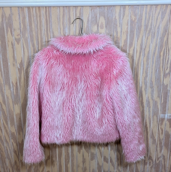 Faux Fur Pink Fuzzy Zip-Up Doflamingo - Picture 3 of 3
